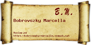 Bobrovszky Marcella névjegykártya
